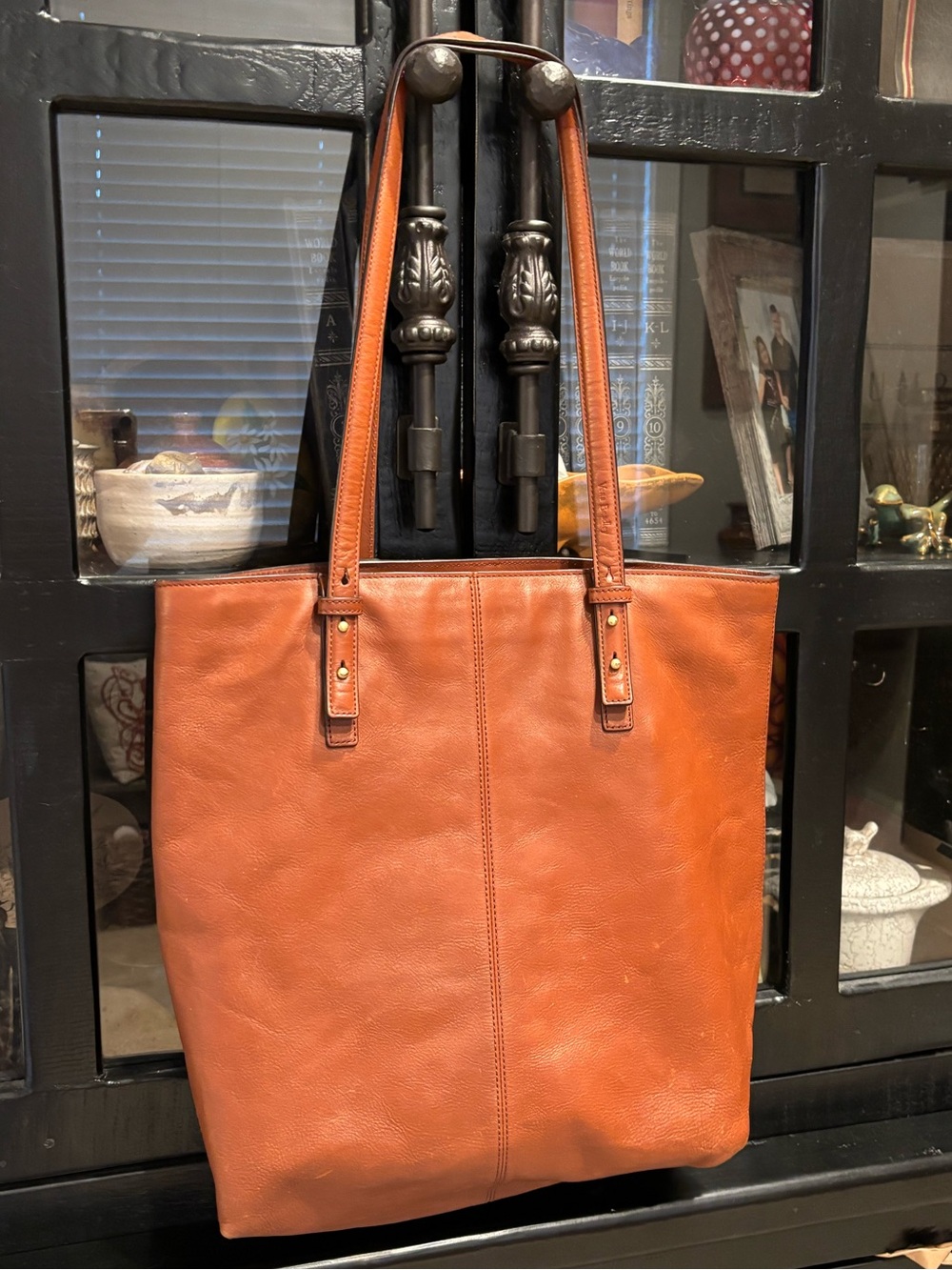 Vera Bradley Brown Leather Tote